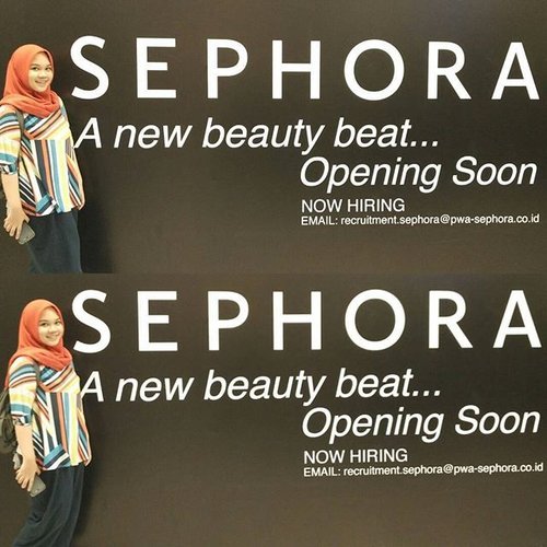 So, there was a question about what my favourite shop/store is, and this is my answer undoubtedly. Definitely looking forward to Sephora's new stores opening and hopefully new brands from all over the world will be available soon at @sephoraidn  #sephoraindonesia #sephora #sephoraidnbeautyinfluencer #sephorafreebies #beautyblogger #beautyjunkie #makeupartist #muajakarta #mualife #clozetteid #clozetteambassador #makeup #freak