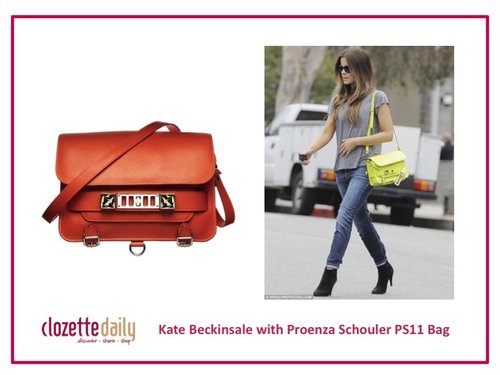 Kate Beckinsale with Proenza Schouler PS11 Bag
