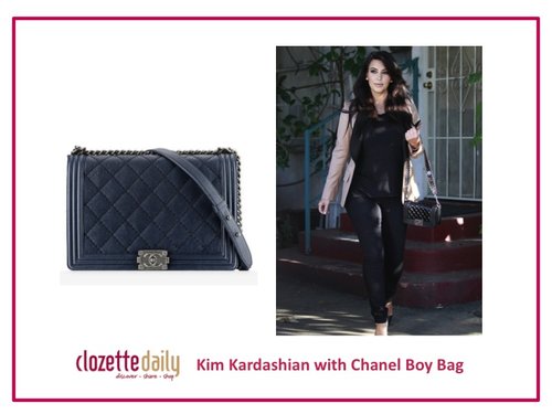 Kim Kardashian with Chanel Boy Bag
