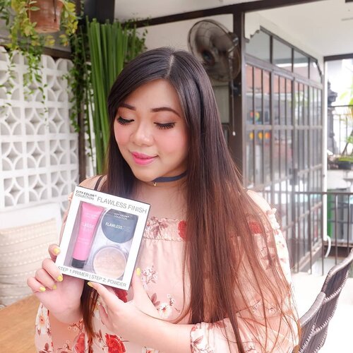 Hello!Today i want to share my thoughts on this super economical set from @citycolorcosmetics (for best price, get it from @kumurabeauty !). This base duo is called the Flawless Finish set and consists of a primer and a loose powder for only IDR 115K!The primer is pretty thick and has a more minimizing (your skin would look smoother instantly, pores would be filled and blurred out), smoothing, matte effect. It makes base makeup application easier and faster. I don't find it making oil control better, but if you're looking for a smoothing primer to achieve flawless skin look, this can be considered. A word of advise tho, pore filling primer can clog your pores if you use it continuously so do use it sparingly (a few times a week should not hurt but avoid everyday usage) and only on days when you need your skin to look poreless.The Natural Loose Powder is really lovely as well, i usually don't find loose powder's coverage to be enough but this one has some coverage and neutral color that it maximizes the effect and coverage of the base i am using (i looked like i had a full makeup day when in fact i was only using the primer, tinted moisturizer and the loose powder)! It is very soft too, and i can safely say that it's one of the nicest loose powders i've tried in a while.Overall i really enjoy using this set and for the low price range, i would not hesitate to recommend this to all of you!#citycolor #citycolorcosmetics#makeupset #cheapmakeupset #kumura #kumurabeauty#clozetteid#sbybeautyblogger#bloggerindonesia #bloggerceria #beautynesiamember #girl #review  #influencer #beautyinfluencer #recommendedonlineshop #onlineshop #surabayablogger #SurabayaBeautyBlogger #bbloggerid #beautybloggerid #beautybloggerindonesia #surabayainfluencer #influencersurabaya #bloggerperempuan #endorsement #endorsementid #endorsersby #onlineshopmurah