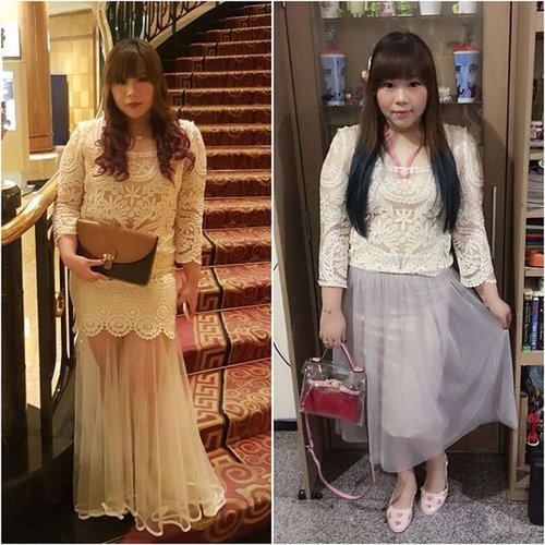 More #mixandmatch #tips , one top different skirts for different looks! a #lacetop can be worn for formal and less formal ocassion, depending on the items you pair or with! Oh, and different hairstyles matters too! #girl #asian #outfit #fashion #clozetteid #blogger #bblogger #fashionblogger #indonesianblogger #indosianfashionblogger #surabayablogger #surabayafashionblogger