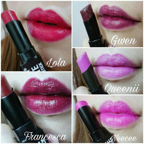 Lip swatches of @citycolorcosmetics  City Color Be Matte Lipstick 
Colors featured : M20 Lola, M21 Francesca,  M30 Gwen,  M31 Queenii, M32 Neece

Get them only at @kutekmurah and use code "sbybeautyblogger" in their website to get 20% off City Color Be Mate lipsticks! 
#swatches
#aphroditesxkutekmurah
 #bbloggerid  #beautyblogger #beautyinfluencer  #indonesianblogger #indonesianbeautyblogger #surabayablogger #surabayabeautyblogger
#motd #fotd  #discountcode
#endorsement #endorsersby #blogger #influencer #clozetteid #bloggerceria #beautynesiamember #sbybeautyblogger #bblogger #beautyblogger  #potd #pinklipstick #citycolorsbematte #citycolorscosmetics #mattelipstick