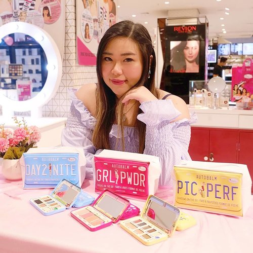 Having the best time at Swatch and Play Autobalm event with @thebalmid and my girls from @sbybeautyblogger , falling in love with all 3 Autobalm variants immediately because who can resist buttery texture, amazing color payoff and super cute packaging??? Autobalm series are created to bring on the go and very travel friendly, they are compact but consists of all the shades you need to create various looks! I am especially enthralled by the face palette : GRL PWDR! Ofc the eyeshadow's no less interesting 😉. I also got to bring home the Autobalm Day 2 Nite palette, should i do a full review? I surely cannot wait to play and create looks with it, stay tuned to see the looks that i come up with it 😉. Thank you The Balm Indonesia for having me 😍. #TheBalmID #AutobalmID
#event #eventsurabaya
#surabaya #surabayaevent
#girls #asian #clozetteid  #sbybeautyblogger  #bloggerindonesia #bloggerceria #bloggerperempuan #indobeautysquad  #influencer #beautyinfluencer #surabayainfluencer #surabayablogger #influencersurabaya  #indonesianbeautyblogger  #bloggerid #bblogger #bbloggerid #SurabayaBeautyBlogger #beautyevent #indonesianfemalebloggers #eyeshadow #makeup