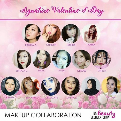 Valentine's Day Signature Look Collaboration with @bloggerceriaid (psssttt,  there are so many of us,  this is just one half of the banner!) Credit to @hincelois_jj for the pretty banner! 
#BloggerCeriaMakeUpCollaboration #ValDay #MakeUp #bloggerceria #bloggerceriaid #makeup 
#blogger #bblogger #bbloggerid #clozetteid #clozettedaily #girl #asian #indonesianblogger #indonesianbeautyblogger #surabaya #surabayablogger #surabayabeautyblogger #sbybeautyblogger #allaboutmakeup #influencer #makeupaddict #makeuplook #valentinesday #vday #valentinesdaylook #valentinesdaymakeup #dramaticeyemakeup #glitteryeyes
