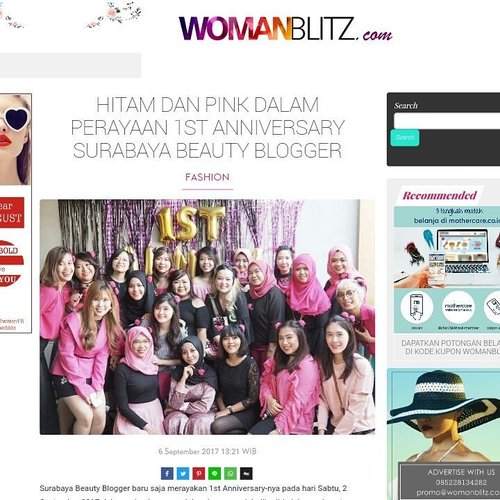 Check out @womanblitz 's coverage about our @sbybeautyblogger 1st anniversary event focusing on our dresscode and outfit 😀

#womanblitz #womanblitzer  #party #sbb1stanniversary #sbbevent #sbybeautyblogger #sbbturning1 #sbbcelebration #thematicparty #dresscode #hotpinkandblack #hotpink #black  #girls #asian #clozetteid  #bblogger #bbloggerid #beautynesiamember #bloggerceria #influencer #blogger #surabaya #koransurabaya #event #surabayaevent #eventsurabaya #celebration