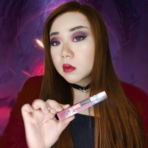 Be your own Super Hero, that's what i'd say!Scarlet Witch inspired look, the makeup is dramatic and dark to portray her when she is really REALLY mad!Wearing @maybelline Superstay Matte Ink (Limited Edition Marvel SuperHero packaging) in shade 80 Ruler.Who is your fave SuperHero and which one of the limited edition SSMI you want the most?Ps : i actually like the second pic better but when i was to upload it, i realized that the product was upside down 😭.#swipeonyoursuperpower #maybellineindonesia#marvelxmaybelline #maybelline #superstaymatteink #lipcream #scarletwitch#clozetteid #sbybeautyblogger#bloggerindonesia #bloggerceria #beautynesiamember #influencer #beautyinfluencer #surabayablogger #SurabayaBeautyBlogger #bbloggerid #beautybloggerid #indobeautysquad  #girl #asian #endorsementid #endorsement #endorsersby #jakartabeautyblogger #openendorsement #endorsersby #endorsementid #startwithsbn #socobeautynetwork