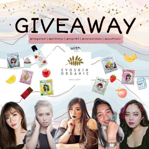 ❗❗GIVEAWAY ❗❗WORTH TOTAL 800K ❗❗UNTUK 5 PEMENANG ❗❗ New month, new giveaway. Kali ini giveaway kita di sponsorin sama @evoskin.beauty loh. Yuk ikutan. Budayakan membaca dengan teliti ya.Ini dia rules giveaway nya: 1. Follow instagram @evoskin.beauty sebagai sponsor giveaway kali ini. 2. Follow akun Shopee "Evoskin Organic Beauty" atau klik link di bio @evoskin.beauty3. Follow instagram kita ber 5 pastinya. @inegunadi @mgirl83 @nanasmilala @prillistyy @ayuthiacv4. Subscribe, Youtube Channel Ine GunadiPrillistyyNanas Milala5. Buka blog @mgirl83 di link ini; https://bit.ly/pinkandundecided (atau klik di bio @mgirl83) komen di salah satu artikel 3 bulan terakhir. 6. Like & share postingan ini di story kalian dan tag 3 orang temen aktif kalian. 7. Komen DONE di postingan ini dan tag 3 teman aktif kalian. Boleh komen berkali-kali tag teman yang berbeda. 8. Aktif likes, comment, share, reply feeds maupun story di IG sponsor @evoskin.beauty dan IG kita ber 5 @inegunadi @nanasmilala @prillistyy @ayuthiacv @mgirl83 ❌Akun khusus giveaway, online shop, fake account dilarang ikutan. ❌ Unfollow setelah giveaway berakhir auto banned. ♥ Giveaway ini berlangsung pada tanggal 1 Mei - 15 Mei. ♥ Pengumuman 23 Mei. ♥ Ada 5 pemenang. ♥ Ongkir kita tanggung sepenuhnya ♥ Pemenang WAJIB unboxing hadiah di story (boleh berupa foto / video) tag @evoskin.beauty @inegunadi @mgirl83 @prillistyy @nanasmilala @ayuthiacv#GiveawayGenk #GiveawayGenkXevoskinbeauty #EvoskinBeauty#hadiahgratis #clozetteid #sbybeautyblogger #jakartabeautyblogger #bagibagihadiah #GIVEAWAYTIME