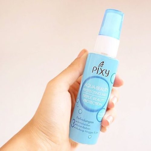 Long lasting makeup or moist skin? Why not both?Read @pixycosmetics Aqua Beauty protecting mist http://imaginarymi.blogspot.co.id ❤#pixyindonesia #clozetteid #beautyblog #reviewpixy