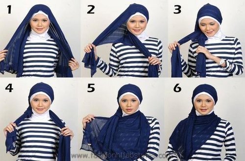 hijab tutorial segi empat