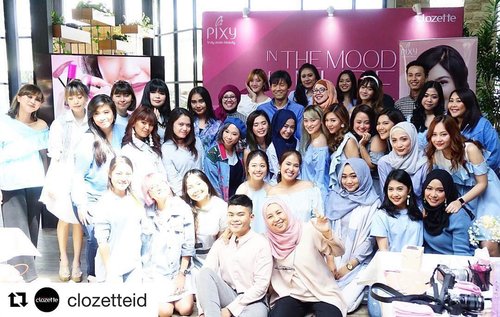 #Repost @clozetteid (@get_repost)
・・・
Thanks for today @pixycosmetics & @clozetteid 💕
We're ready to playing the mood for nude with @pixycosmetics Lip Cream Nude Series now.
.
#InTheMoodForNude
#ClozetteIDxPIXY #ClozetteID