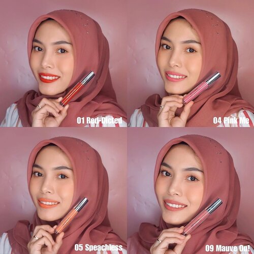 [ONE SHADE IS NEVER ENOUGH!] Anyway di fotoku kali ini, aku lagi pakai Wardah Exclusive Matte Lip Cream : 01 Red-Dicted, 04 Pink Me, 05 Speachless, dan 09 Mauve On. - Biasanya aku pakai RED no. 01 itu utk ke pesta gitu,- PINK no. 04 aku pakai utk ke wedding event,- Nah yg PEACH no. 05 aku pakai kalau lagi event-event tertentu,- MAUVE NUDE no. 09 is my fav! Setiap hari aku pakai ini.Yuk buat #OneShadeIsNeverEnough versi kalian & menangkan FREE VOUCHER LAZADA 100k masing2 utk 3 orang pemenang. Caranya gampang bgt : - Foto & Post #OneShadeIsNeverEnough di IG Feed (Collage 4 foto & harus pakai 4 shades Wardah Exclusive Matte Lip Cream yg berbeda.- Follow Instagram @wardahbeauty, @maryahulpah, dan like post ini- Tag @wardahbeauty dan hashtag #BecauseColorsMatter #OneShadeIsNeverEnough- Kalau sudah upload jgn lupa utk comment “done” di foto ini & tag 2 temen kalian!- Periode challenge: 18 Feb - 1 Maret 2020Good luck! 💙@wardahbeauty#BecauseColorsMatter#OneShadeIsNeverEnough