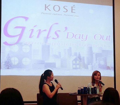 Now at Girls Day out event with @jeanmilka #jeanxkose #ClozetteID #StarClozetter #GirlsDayOut #KoseInd