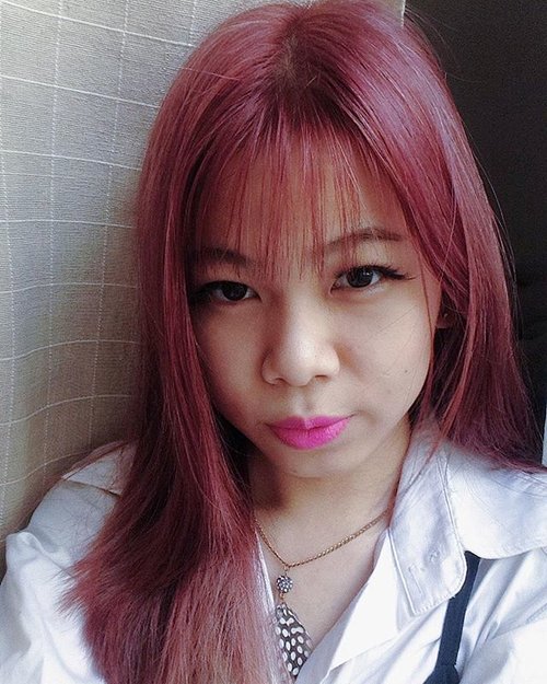 Have you checked out my previous post about my #HAIRVENTURE ? 
If you haven't , go click http://bit.ly/1L29QvR or just go to jennifermarcellina.blogspot.com .
.
#clozetteid #starclozetter #beautyblogger #hairfie #pastelhair #purple #selfie #jennifermarcellina #hairstory #bloggerbabes #glambassador #asian