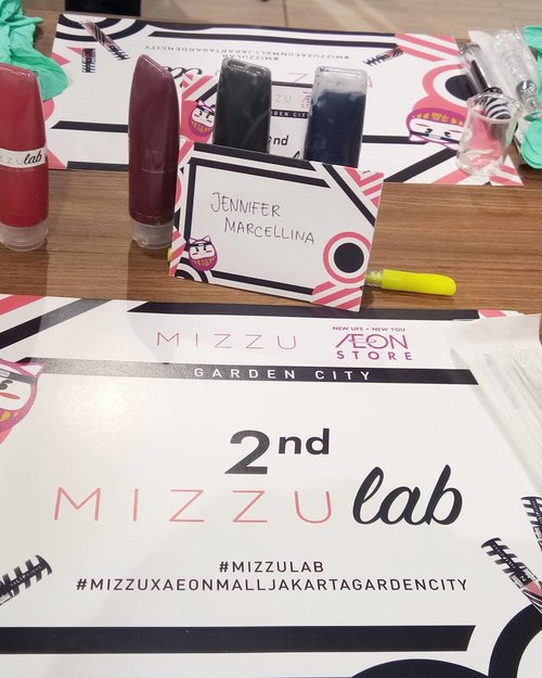 Now at @mizzucosmetics 2nd mizzu lab 💜 Cc: @aeonstore_id #mizzulab #mizzuxaeonmalljakartagardencity #mizzuxjakartagardencity #clozette #clozetteid #beautybloggerid