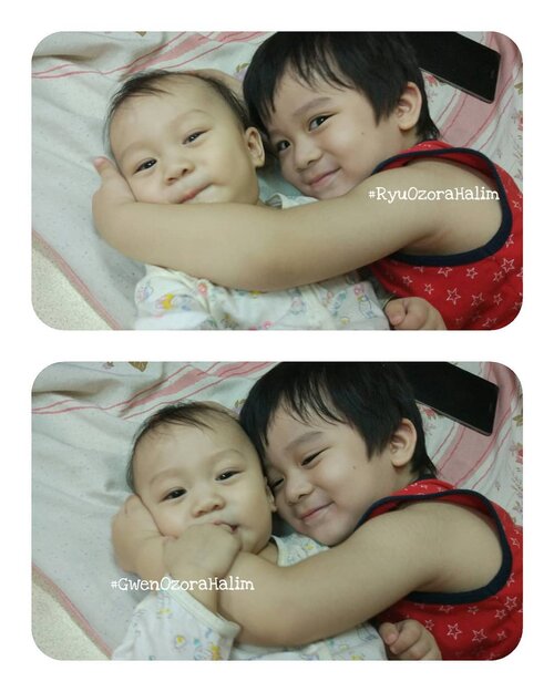 Brother and Sister relationships are like Tom and Jerry. They tease each other, knock down each other, irritate each other, but can’t live without each other. .My Love 😍😘 duo usil 😂😂ga tau mau emo nangis apa senyum... nangis sambil senyum aja 😂😂😂.keep loving each other forever 😘#brothersister #BrotherSisterGoal #RyuOzoraHalim #GwenOzoraHalim #clozetteID