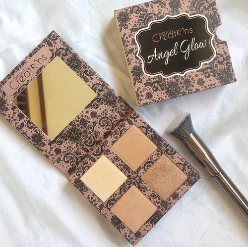 Some reputable beauty blogger/vlogger rave about this @beautycreations.cosmetics Angel Glow Highlighter Palette. Curious enough, my sister asked it as birthday treat. I bought her and tried a bit. Wow, it’s highly pigmented with stunning glow. Talkinh about its pocket friendly price: 4 choice of highlighter for under IDR 90K? ✨✨✨
.
.
.
#clozetteid #beautycreations #highlighterpalette #angelglow #drugstoremakeup #makeup #motd #beauty