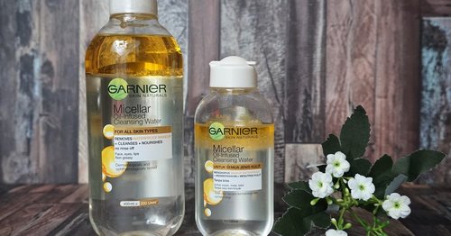 Hapus Makeup Waterproof dengan Garnier Micellar Oil-Infused Cleansing Water