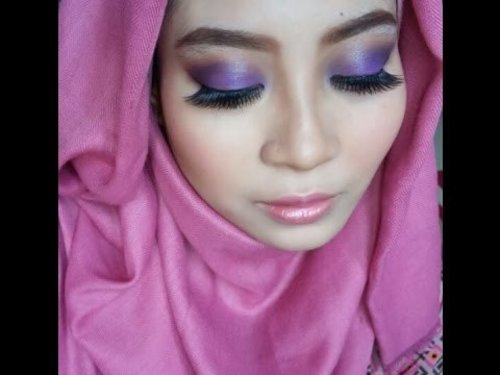 Makeup Tutorial Sweet Purple Look by Girly Saputri - YouTube