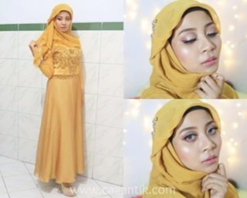 Muslim engagement + hijab tutorial and outfit!Available on my youtube channel. ☺☺☺I am using Carli Bybel Palette here and dress from @kebayacaaantik Check it out. Link in bio pretties.... 😘🌸🌸🌸#CaaantikBeautyBlog #clozetteid #makeup #beauty #starclozetter #youtuberindonesia #youtuber #beautyvlogger #engagementmakeup #hijabtutorial #engagementoutfit.