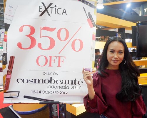 Jadi, hari ini aku dari booth nya Extica  di Cosmo Beautee nah disini kalian bisa mendapatkan diskon 35% lhoo .... jangan lupa yah untuk datang @extica.id .
.
.
.
#extica #exticaid #localbrand #partipost #partipostid