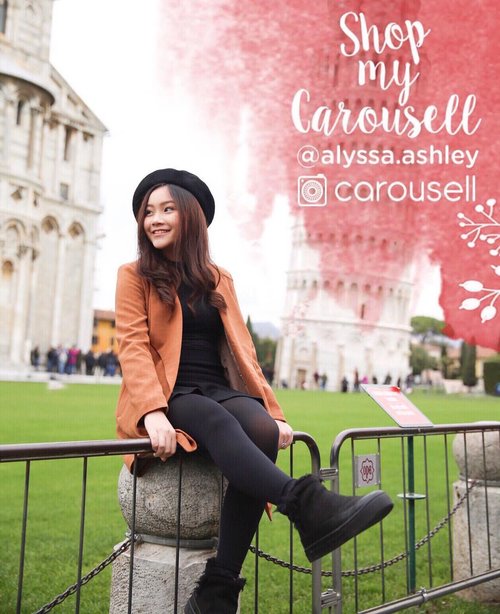 Glad to be working with @Carousell.ID in helping me sell my preloved clothes and goods all under 200k! Check out my store < @alyssa.ashley > by downloading the Carousell app and searching my username, available on both Android and IOS devices! ❤️ #carousellid #carousell #shopmycarousell #aaendorse
.
.
#italy #pisa #exploreitaly #explorepisa #traveling #travelblogger #ootditaly #italian #italytrip #italyfashion #pisaitaly #ad #fashionistas #girl #traveller #traveller #clozetteid