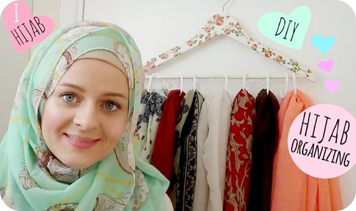 Hijab storage  Scarf storage, Storage solutions, Scarf organization