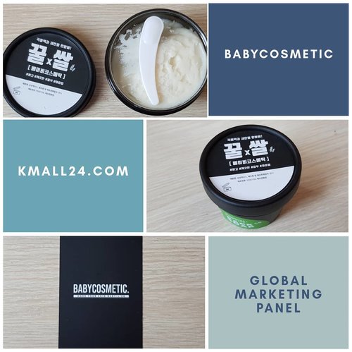 KMALL24.COM Global Marketing Panel

Review: Baby Cosmetic Honey & Rice Pack Soap
Type: Mask and Cleansing

Ingredients : Coconut oil, Rice bran oil, honey powder, rice powder, milkpowder, glycerin, stearicacid, hohoba oil, citricacid, lauricacid, palmiticacid, sorbitol, sodiumhiroxide, titaniumdioxide, water, cocamidopropylbetaine, teatree oil, tocopheryl acetate, sodiumchloride, gelatin, sodium hydrogen, carbonate, cetearyl olivate, sorbitan olivate, beeswax

Packaging 4,5 of 5
I love the mostly black color which makes the cream look cleaner and brighter. It comes with a plastic protector and spatula, so it is fullfilling my personal hygiene.

The scent 4 of 5
There is almost no scent for me which is better than strong scent that I cant handle. The only scent that I can recognize is rice scent. Even it is soft scent. I cant find any hint as sweet as honey here.

The texture: 4 of 5
It has creamy texture and quite thick. You cant leave it dry because the texture is going to stay still, just leave it 15 minutes then wash. It is quite comfortable to touch it because no soft crystal such as scrub inside.

The result: 4 of 5
I only tried on my upper hands and fingers. I found my skin softer and moist (mine is used to be super dry). Although I havent tried it on my face, I guess there is no side effect on my sensitive skin.

Where to buy?
@kmall24_official #GMP #Kmall24 #beautyreview #skincare #ClozetteId