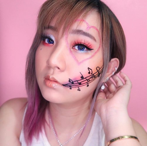 Lover’s Song 💞🎶Inspired by @taylorswift’s Lovers Album & @abbyroberts ‘s look 🥰.Deets :@covermark_id Jusme Foundation@covermark_id Jusme Loose Powder@catrice.cosmetics Brow Colorist@juviasplace Zulu Palette@focallurebeauty Luxury Palette@maybelline Hyper Sharp Liner@artisanpro Lashes@essence_cosmetics Hey Cheeks Palette@colourpopcosmetics Ultra Glossy Lip - Charming#beautybyvilly.#beautybloggerindonesia #indobeautyblogger #beautybloggerid #indobeautyvlogger #indobeautygram #bloggirlsid #bloggermafia #ibv_sfx #amazingmakeupart #cchanelbeautyid #facepaintingindonesia #facepaintingindo #crazymakeups #undiscovered_muas #illusionmakeup #sfxmakeup #jakartabeautyblogger #artsymakeup #rainbowmakeup #artmakeup #taylorswift #taylorswiftlover #colorfulmakeup #clozetteid #tampilcantik