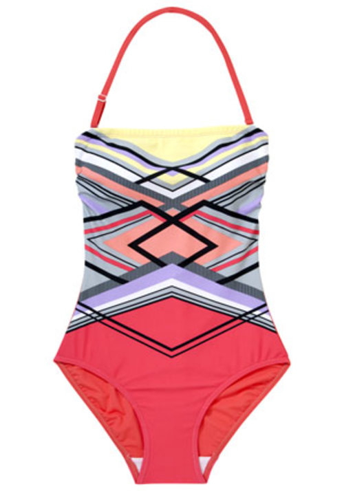 Clothing at Tesco | F&F Geometric Print Swimsuit > swimwear > New In  > Women