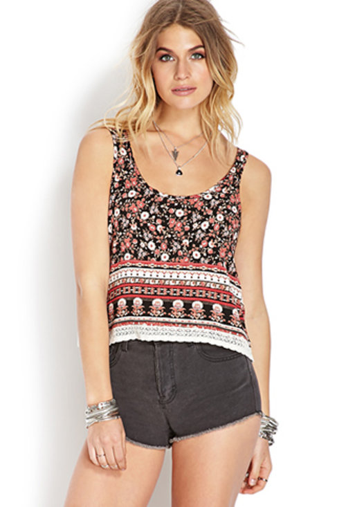  Crocheted Floral Tank | FOREVER21 - 2000070272