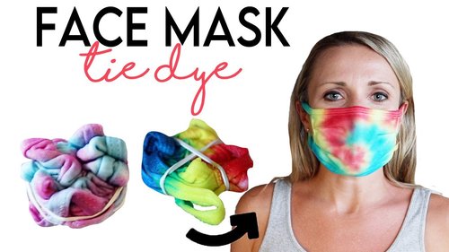 Tie Dye Face Mask Technique! DIY Crumple and Spiral Patterns - YouTube
