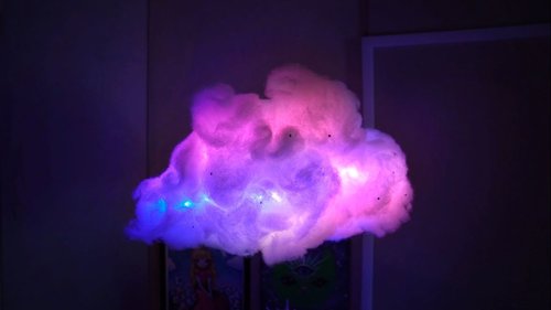 DIY Cloud Light (animated & sound responsive lights!) || Tiffyquake â¡ - YouTube