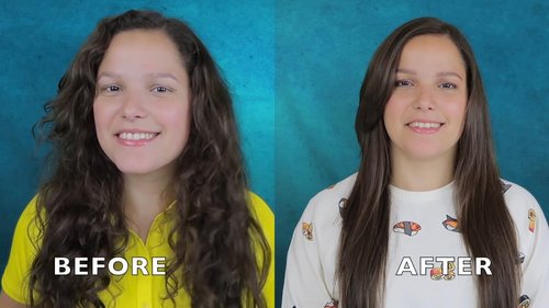 STRAIGHTEN YOUR HAIR PERMANENTLY AT HOME!! With only 1 ingredient - YouTube
