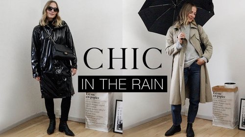 How to look CHIC in rainy autumn weather | Effortless style - YouTube