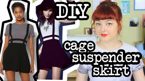 DIY Cage Suspender Skirt | Make Thrift Buy #12 - YouTube