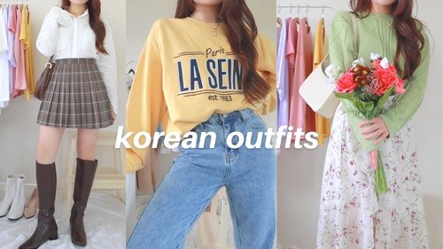 korean outfit ideas ð§¸ a lookbook - YouTube