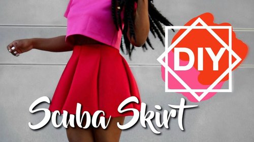 DIY Scuba/Neoprene Skirt - YouTube