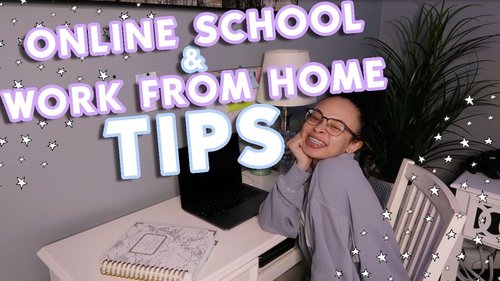 Tips for Online School & Working from Home! | At Home Productivity Tips & Tricks | aliyah simone - YouTube