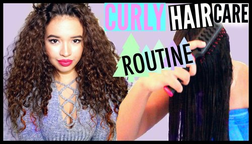 Everyday Curly Hair Care Routine | Winter Moisturization jordeecakes jay - YouTube