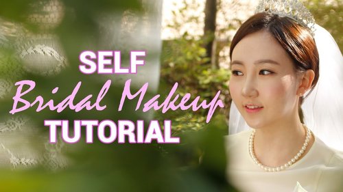 Korean Wedding Makeup : Self Bridal Makeup Tutorial - YouTube