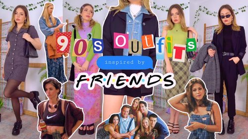 90's outfits inspired by FRIENDS! (there's 37 looks lol) - YouTube