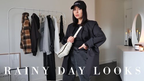 Rainy Day Outfit Ideas and Styling Tips | Haley Estrada - YouTube