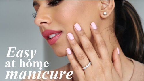 My AT HOME MANICURE Routine! | Nailpolish that lasts! - YouTube