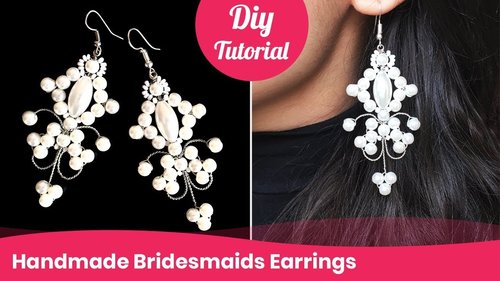 How to Make Bridesmaids Earrings. DIY Wedding Accessory Ideas. - YouTube