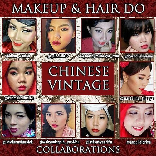 Dalam rangka ikut meramaikan perasayaan tahun baru imlek 2016 saya dan teman-teman pecinta makeup mengadakan collaborasi yang bertema Chinese Vintage - CNY makeup... Bersama @queencymanasye_mua, @griselch07, @kornelialuciana, @anggiielorita , @rahmabrilianita , @kilau_annisa , @steffannyfausiek @martalina_thesya , @wahyuningsih_yustina... #makeupcollaboration #mua #motd #eotd #fotd #chinesemakeup #chinesenewyear2016 #makeupjunkie #makeupaddict #makeaddicted #makeupaddiction #makeupartist #clozetteid #instabeauty #instamakeup #asiangirl #monolideyes #vintagemakeup #vintagestyle #vintagemakeover #redlips #instagramhub #instagrammers #instadaily #muaindonesia #muatangerang #muatalent #indonesiamakeuplovers