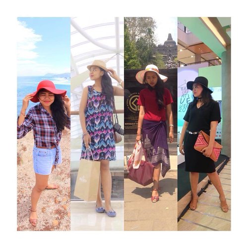 My hat(s) collection and how I styled them, up in the blog!👯👒
PS: No more judging my body size, okay people? Thank you!😆
.
.
.
.
.
.
#balifashionblogger 
#balilife 
#thebaliguru 
#baliblogger 
#ootd
#travellinginstyle 
#hatcollection 
#lykeambassador 
#clozetteid