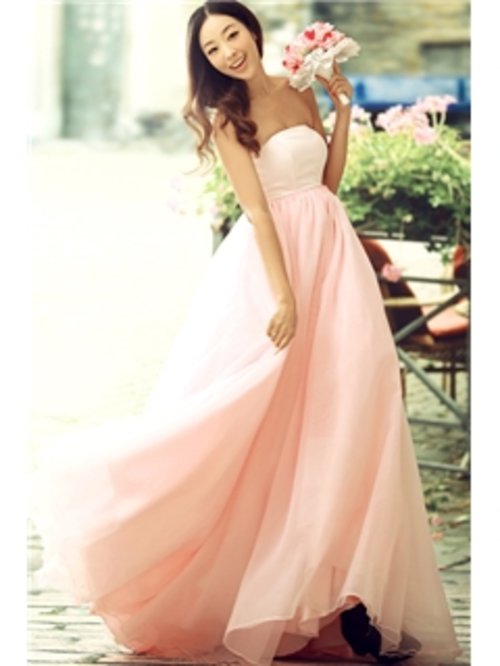 Simple Empire A-line Floor Length Bridesmaid Dress 10522104 - Bridesmaid Dresses 2014 - Dresswe.Com