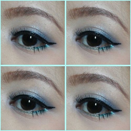 Eyeshadow Blue Shimmer 😍 #eyeshadows #clozetteid