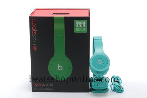 Light Green Beats By Dr.Dre Solo HD Over the Ear Headphones