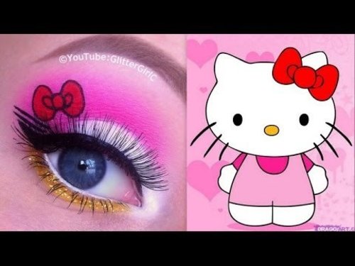 Hello Kitty Makeup Tutorial - YouTube